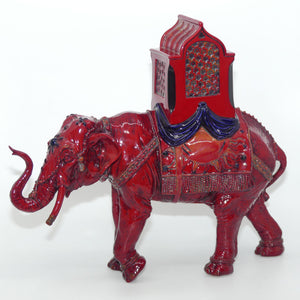 BA42 Royal Doulton Flambe Burslem Artwares Shanxi Elephant 