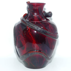 BA4 Royal Doulton Burslem Artwares Flambe | Kowloon Dragon vase | LE 5/150