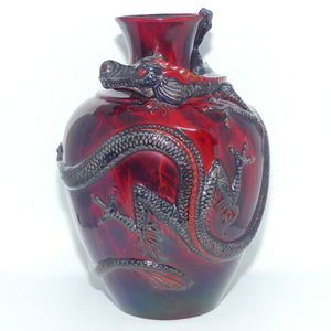 BA4 Royal Doulton Burslem Artwares Flambe | Kowloon Dragon vase | LE 5/150
