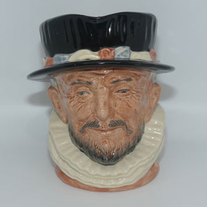 D6206 Royal Doulton large character jug Beefeater | ER handle | Pink