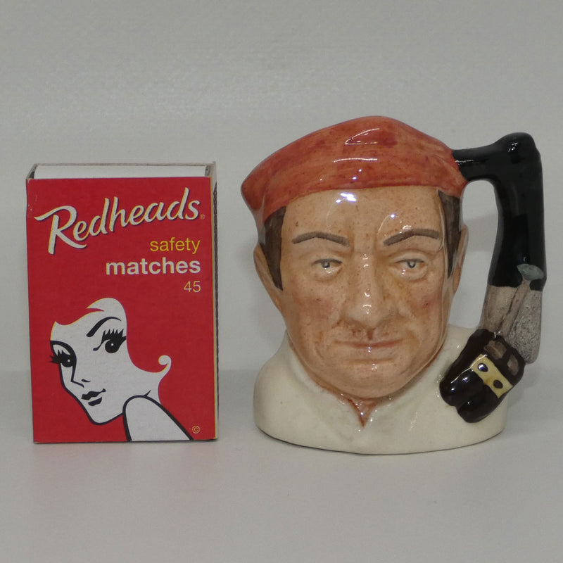 D6586 Royal Doulton miniature character jug Bootmaker Williamsburg