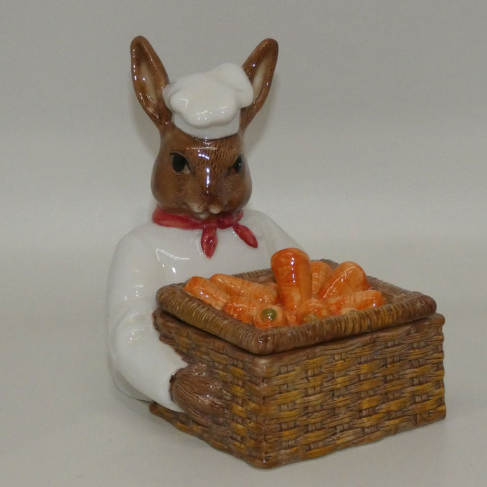 DBD7 Royal Doulton Bunnykins Country Manor Chef candy box | Country Manor