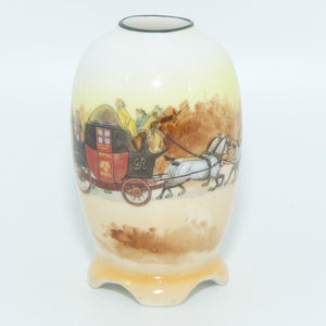 Royal Doulton Coaching Days miniature vase E3804 