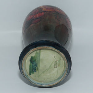 William Moorcroft Pottery Flambe Anemone vase c.1935