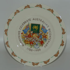 Royal Doulton Bunnykins Australia's Bicentenary 1788 - 1988 plate