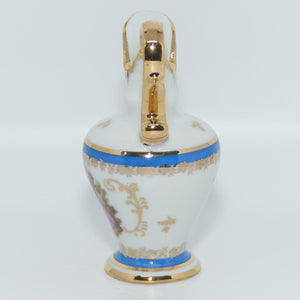 Limoges DC France Courting Scene decorated fancy ewer | Blue Bands