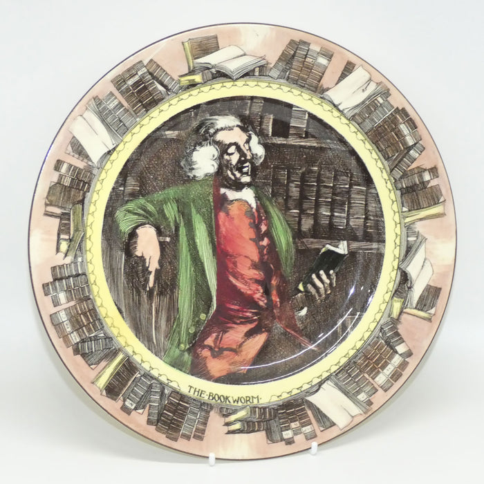 Royal Doulton Professionals The Bookworm plate D5905 (Yellow border)