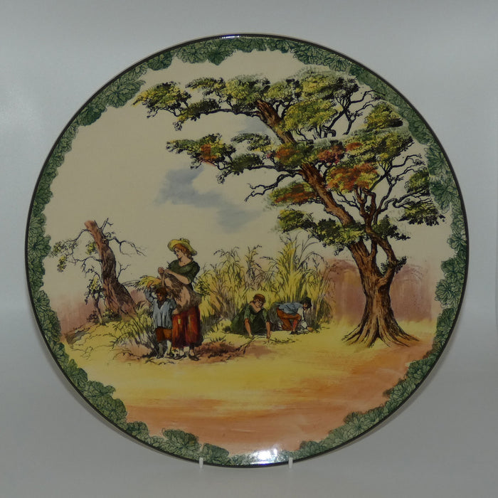 Royal Doulton Gleaners and Gypsies charger Foliage Border D4983