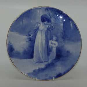 royal-doulton-blue-childrens-wall-charger-woman-with-child