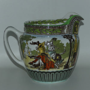royal-doulton-eglinton-tournament-castle-shape-jug-d1425-coloured