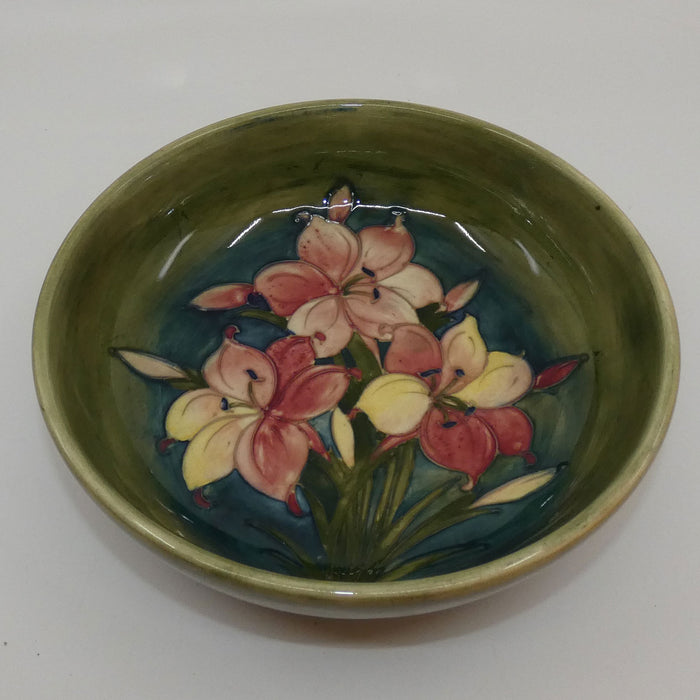 Walter Moorcroft Freesia (Green) bowl #2