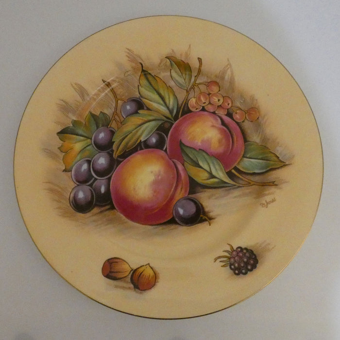 Aynsley Fruit Orchard Gold plate D Jones