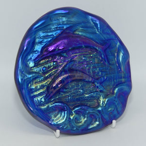 colin-heaney-iridescent-art-glass-dolphins-tile