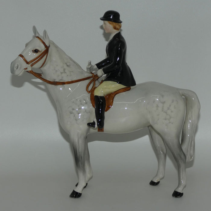 #1730 Beswick Huntswoman | On Standing Horse | Grey #1