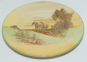 Royal Doulton Ploughing large plate | 26cm |  D5650