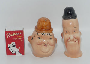 Beswick England Laurel and Hardy salt and pepper shakers