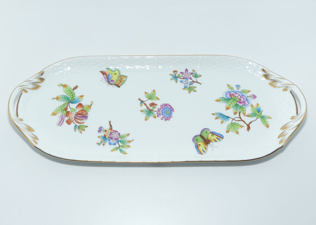 Herend Hungary Queen Victoria pattern | large oval tray