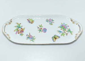 Herend Hungary Queen Victoria pattern | large oval tray