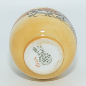 Royal Doulton Coaching Days miniature ball vase E3804