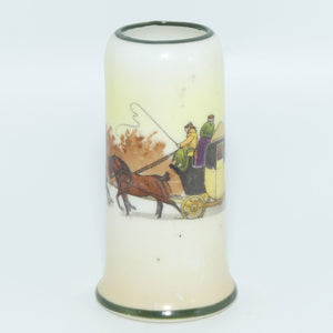 Royal Doulton Coaching Days miniature Cylindrical vase E3804 #1