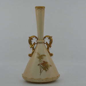 royal-worcester-blush-ivory-hand-painted-narrow-neck-vase-with-fern-design