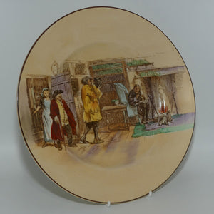 Royal Doulton Sir Roger De Coverley plate D5814 | Tom Touchy receiving Visitors