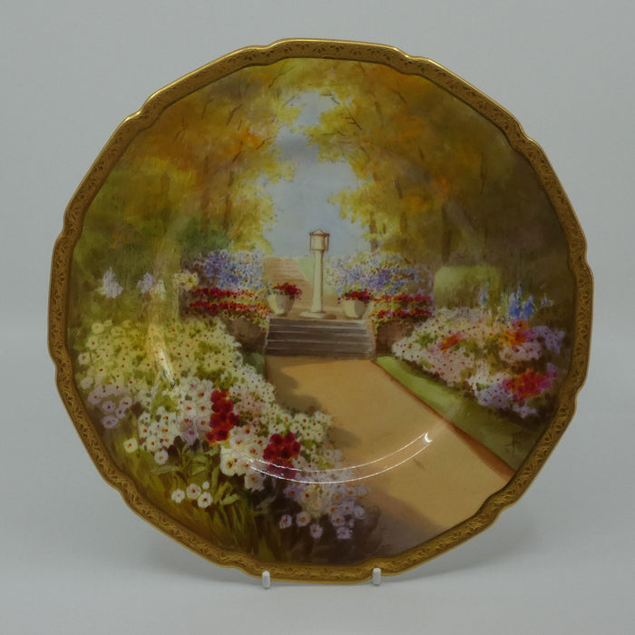 Royal Doulton hand painted Sundial at Woodside plate (Price) #1