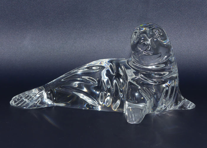 Waterford Crystal Ireland Sea Lion or Seal paperweight figure