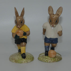 db120-121-royal-doulton-bunnykins-goalkeeper-footballer-set-yellow-white
