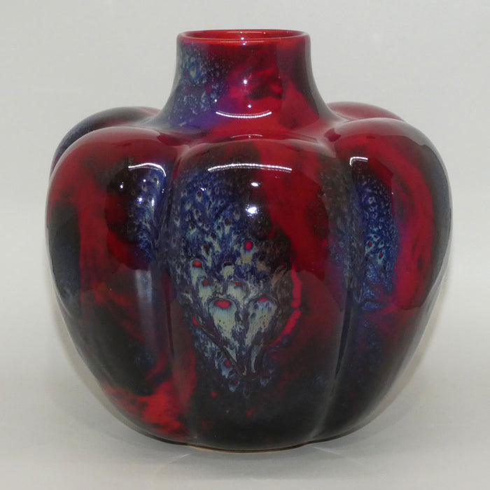 Royal Doulton Flambe Sung Gourd shape 925 vase (Noke; FM)
