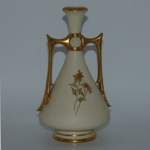 royal-worcester-blush-ivory-hand-painted-tall-bulbous-vase-with-vertical-gilt-handles