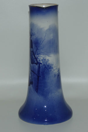 royal-doulton-blue-children-tall-jug-woman-in-snowstorm