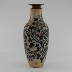 royal-doulton-george-tinworth-stoneware-tall-slender-vase