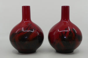 royal-doulton-flambe-veined-pair-of-tall-neck-bulbous-vases-on-plinth-bases