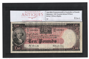 1954 R62 Commonwealth of Australia 10 Pound | Coombs Wilson | WA05 183563 | VF