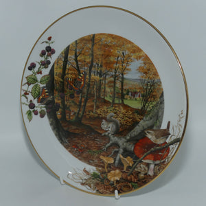 Royal Worcester for Franklin Porcelain | Peter Barnett | Months series | plate #10 | The Colours of Autumn in October
