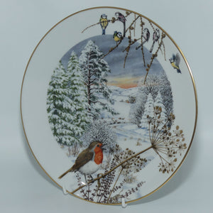 Royal Worcester for Franklin Porcelain | Peter Barnett | Months series | plate #12 | A Country Lane in December