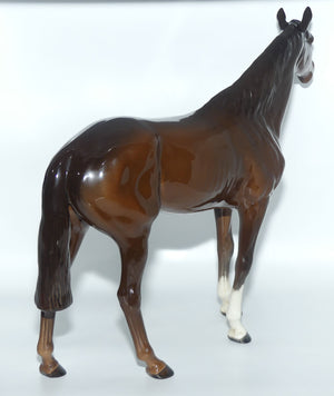 #1564 Beswick Large Racehorse | Brown