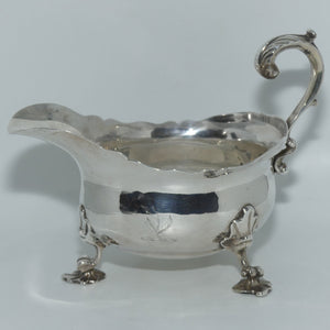 George II Sterling Silver Sauce boat | London 1744 | Francis Crump