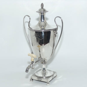 George III Neoclassical Sterling Silver tea urn | London 1783 | John Robins
