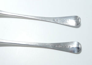 Georgian | Geo III | Sterling Silver pair of Old English pattern soup or serving spoons | Newcastle 1802 | John Langlands