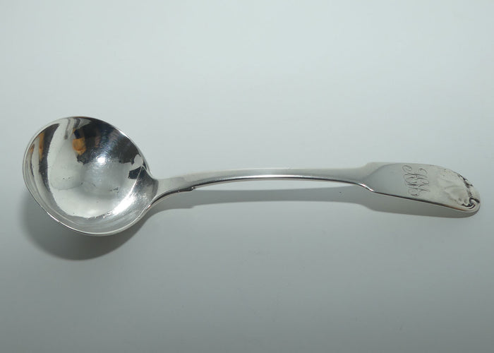 Georgian | Geo III | Sterling Silver Fiddle and Shell pattern sauce ladle | Newcastle 1803