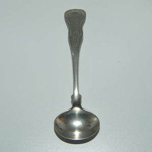 Georgian | Geo IV | Sterling Silver Kings Hourglass pattern mustard spoon | Glasgow 1824