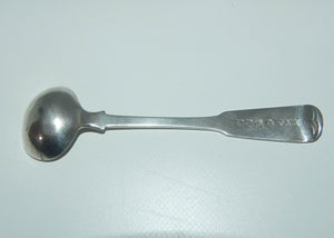 Georgian | Geo IV | Sterling Silver Fiddle pattern mustard spoon | Glasgow 1824