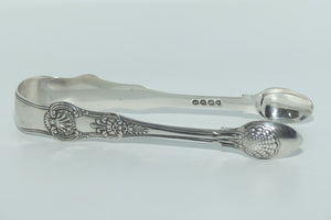 Georgian | Geo IV | Sterling Silver Queens Pattern sugar tongs | London 1824