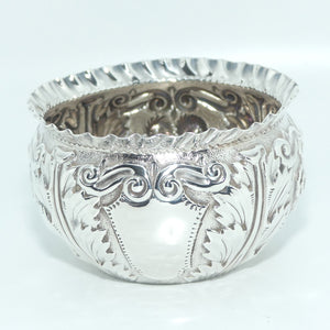 Victorian | Sterling Silver nicely decorated bowl | Birmingham 1889