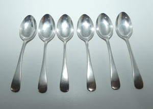 Sterling Silver set of 6 Old English pattern tea spoons | Sheffield 1920 | Viners Ltd