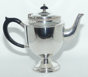 1950 era Silver Plated Tea Pot with Black handle