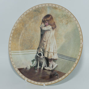 Royal Doulton | A Victorian Childhood plate #1 | In Disgrace by Charles Burton Barber