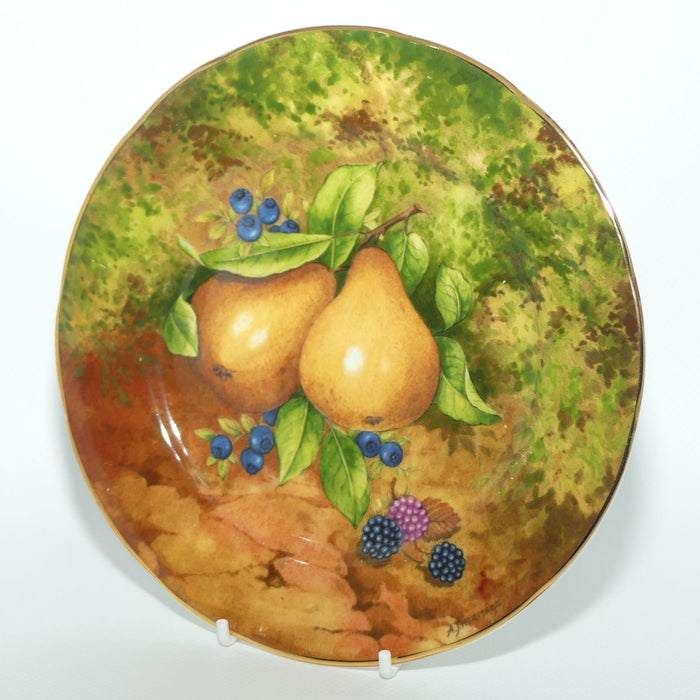 Fruits of Eden Bone China plate #1 | Pears, Blackberries and Blueberries by AJ Heritage